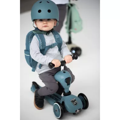 Highwaykick 1 2w1 Jedzik i hulajnoga trjkoowa 1-5 lat Steel Scootandride