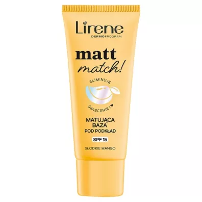 Lirene Matt Match! Matuj�ca baza pod podk�ad S�odkie Mango 30 ml