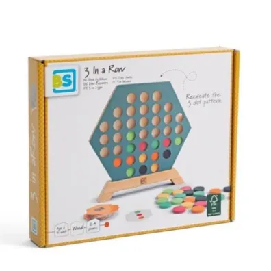 3 w rz�dzie drewniane Bs Toys