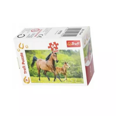 Puzzle mini 54 el. �wiat koni 2 Trefl