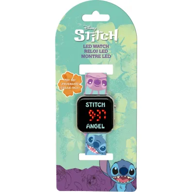 Zegarek LED z kalendarzem Stitch LAS4197