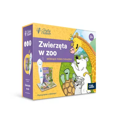 Czytaj z Albikiem. Zwierz�ta w Zoo. M�wi�ce pi�ro z ksi��k�