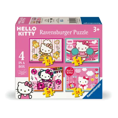 Puzzle dla dzieci 4w1 Hello Kitty 12+16+20+24 el. Ravensburger