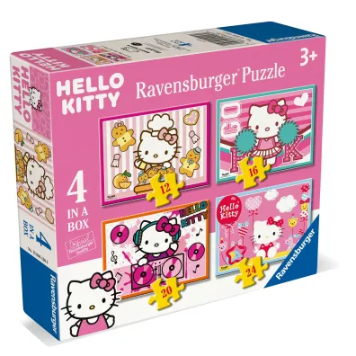 Puzzle dla dzieci 4w1 Hello Kitty 12+16+20+24 el. Ravensburger