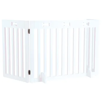 Trixie Barierka drewniana, 3-cz�ciowa, 82&ndash;124 x 61 cm, bia�a