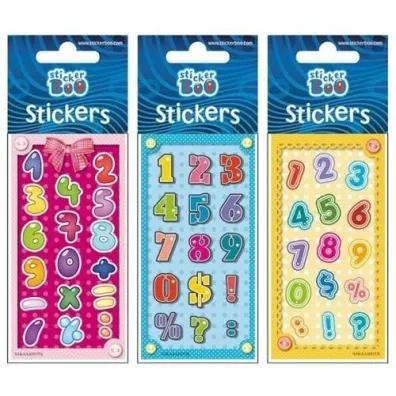 Sticker Boo Naklejki Cyferki 2 6,6 x 12,6 cm