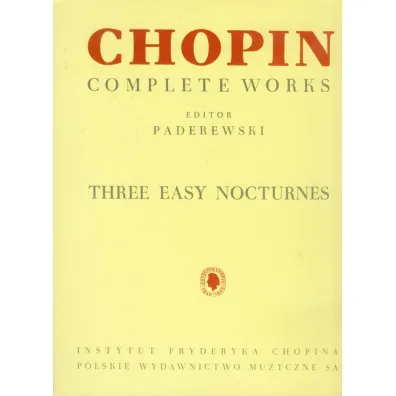 Chopin. Trzy �atwe nokturny na fortepian PWM