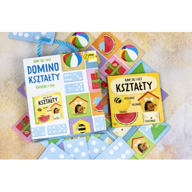 Baw si� i ucz. Domino. Kszta�ty. Gra i ksi��ka Wilga Play