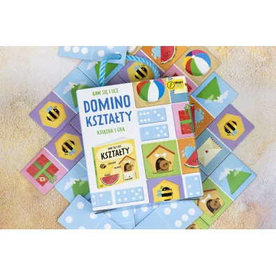 Baw si� i ucz. Domino. Kszta�ty. Gra i ksi��ka Wilga Play
