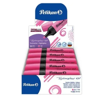 Pelikan Zakre�lacz 490 r�owy 10 szt.