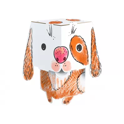 Kolorowanka CubeHead 3D, "Pies", Normal