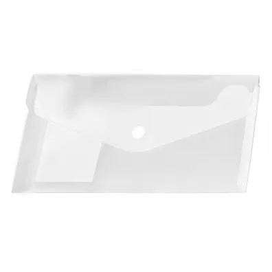 Tetis Koperta DL PP na zatrzask transparentna 12 szt.