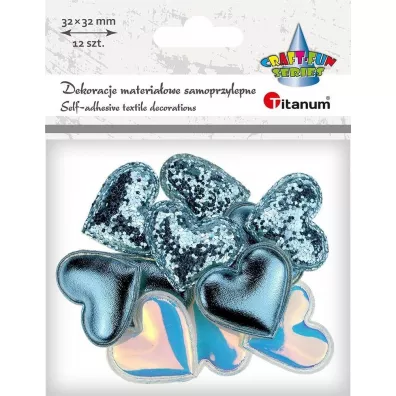 Titanum Dekoracje samoprzylepne serca 32x29mm