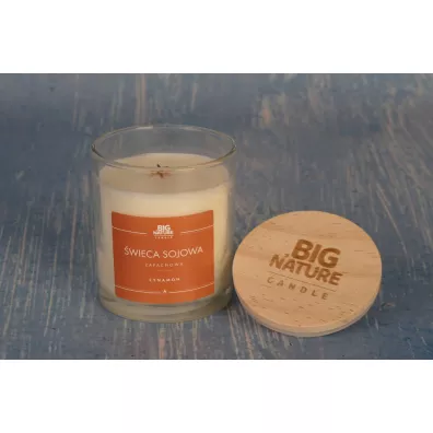 Big Nature wieca sojowa zapachowa Cynamon 215 g