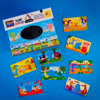 Montessori. �wiat Zwierz�t. Gra manualna Lisciani