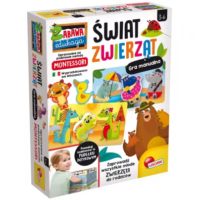 Montessori. �wiat Zwierz�t. Gra manualna Lisciani