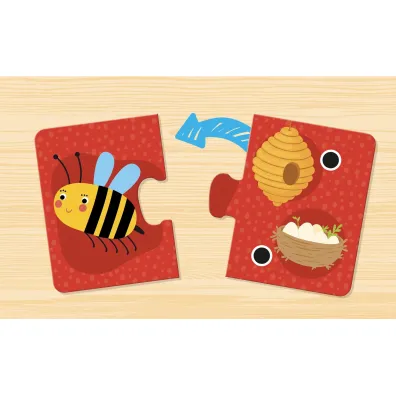 Puzzle Lisciani Carotina Baby Windowbox zwierz�ta 304-107285