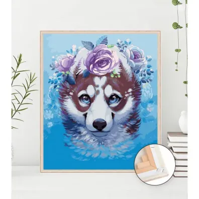 Twoje Hobby Malowanie po numerach - Szcz�liwy pies� 40x50cm