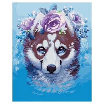 Twoje Hobby Malowanie po numerach - Szczliwy pies 40x50cm
