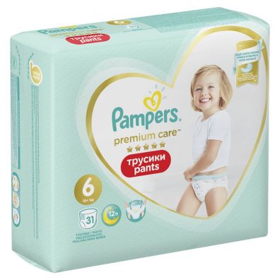 Pampers Pieluchomajtki Premium Care Pants, rozmiar 6 (15+ kg) 31 szt.