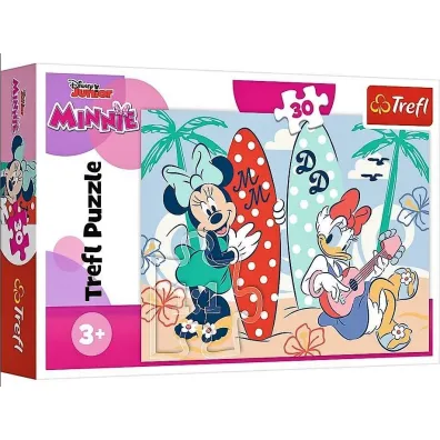 Puzzle 30 el. Kolorowa Minnie Trefl
