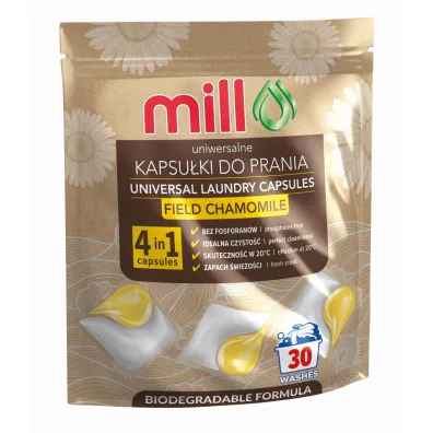 Ecomill Kapsu�ki do prania Uniwersalne 4W1 Rumianek Polny (30 pra�) 30 szt.