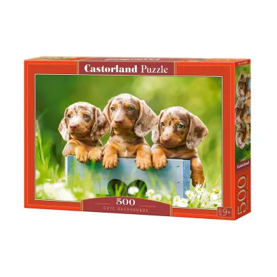 Puzzle 500 el. Cute Dachshunds Castorland