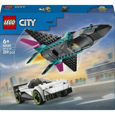 LEGO City Odrzutowiec kontra samoch�d 60489