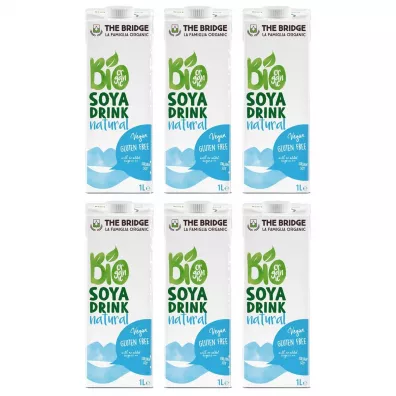 The Bridge Nap�j sojowy naturalny bez glutenu Zestaw 6 x 1 L Bio
