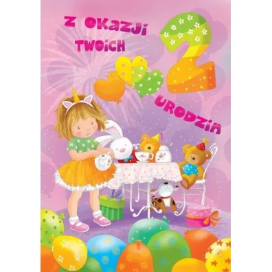 Art Nuvo Karnet 2 urodziny przyj�cie