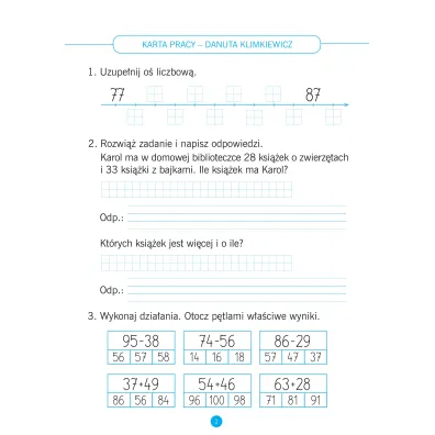 Matematyka klasa 3 karty pracy do �wicze� w domu i w szkole
