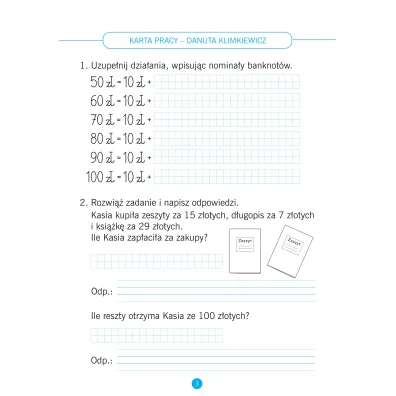 Matematyka klasa 3 karty pracy do �wicze� w domu i w szkole