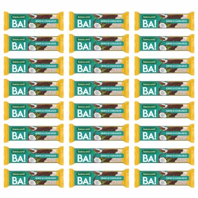 Bakalland BA! Baton kokos w czekoladzie zestaw 24 x 40 g