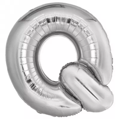 Amscan Balon foliowy litera Q srebrna 72x86cm