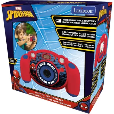 Aparat cyfrowy dzieci�cy Spiderman z funkcj� robienia zdj�� i wideo Lexibook DJ080SP Lexibook-Apollo