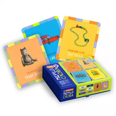 Set karty. Kolekcja dla niemowl�t. Pierwsze s�owa. Wersja ukrai�ska