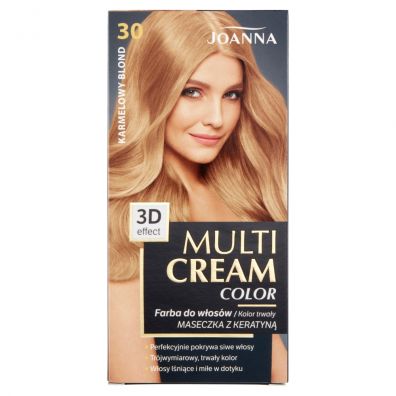 Joanna Multi Cream Color farba do wosw 30 Karmelowy Blond