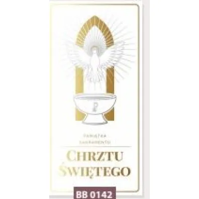 Art Nuvo Karnet Chrzest DL go��bek BB 0142