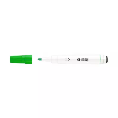 MemoBe Marker do tablic suchocieralnych i flipchartw z magnesem i gbk mm351 kocwka okrga zielony
