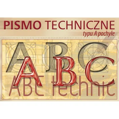 Kreska Blok pismo techniczne typu A pochy�e A4