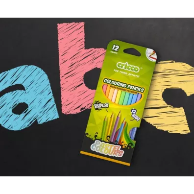 Cricco Kredki tr�jk�tne pastelowe 12 szt.
