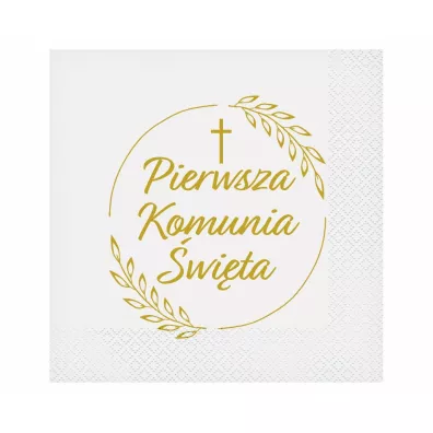 Godan Serwetki Pierwsza Komunia k�osy 33x33 cm