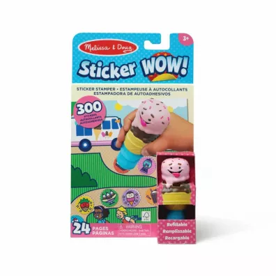 MELISSA Sticker WOW! Stempel z naklejkami Lody Ice Cream 50136 Melissa & Doug