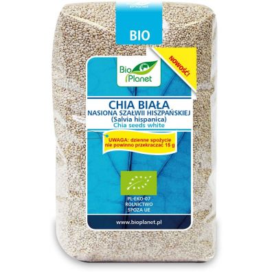 Bio Planet Chia biała - nasiona szałwii hiszpańskiej 400 g Bio