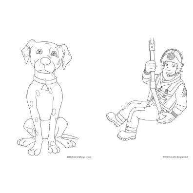 Stra�ak Sam. Kolorowanka. Malbuch. Colouring book. Fireman Sam
