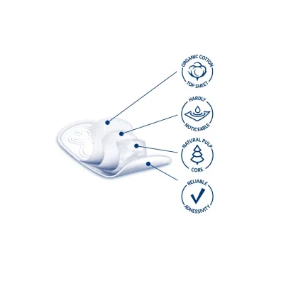 Vuokkoset Cotton, Wkadki higieniczne Normal Sensitive 26 szt.