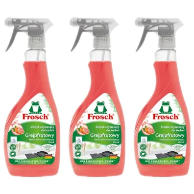 Frosch �rodek czyszcz�cy do kuchni grejpfrutowy Zestaw 3 x 500 ml