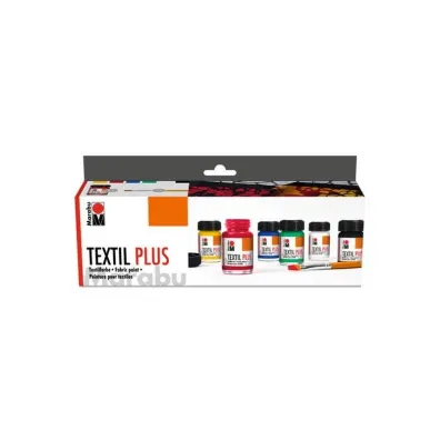 Marabu Farby do tkanin Textile plus starter 15ml 6 kol.
