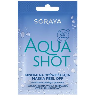 Soraya Aqua Shot mineralna odwieajca maska peel-off 6 g