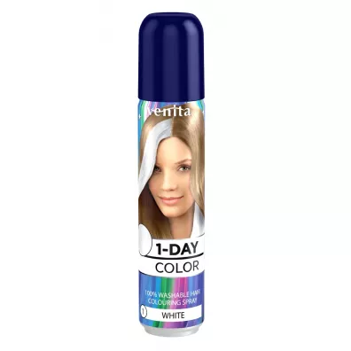 Venita 1-Day Color koloryzuj�cy spray do w�os�w Bia�y 50 ml